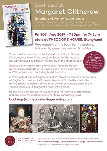 Margaret Clitherow Book Launch